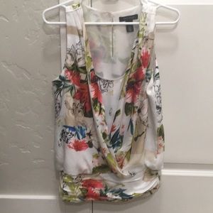 Floral sleeveless blouse WHBM